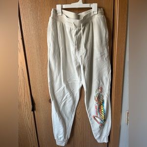 Camaro Sweatpants Joggers Cream color